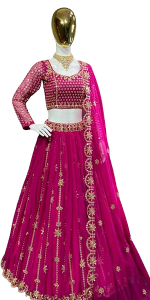 Designer Pink Lehenga Design for Wedding